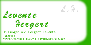 levente hergert business card